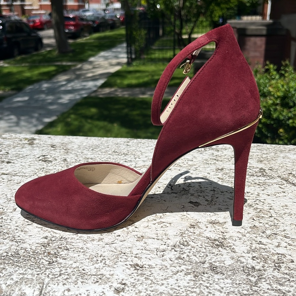 Michael Kors Georgia ankle strap heels-Suede